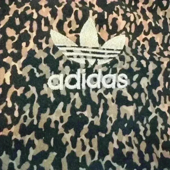 ADIDAS ORIGINALS Leoflage Cropped Top Shirt Great Condition Size XS-M - Picture 10 of 11